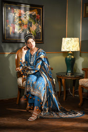 Zayna MFDS-J4-ZA-3P-08 Slub Lawn Three Piece - MURASHE