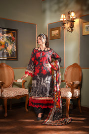 Zayna MFDS-J4-ZA-3P-05 Slub Lawn Three Piece - MURASHE