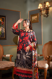 Zayna MFDS-J4-ZA-3P-05 Slub Lawn Three Piece - MURASHE