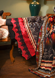 Zayna MFDS-J4-ZA-3P-05 Slub Lawn Three Piece - MURASHE