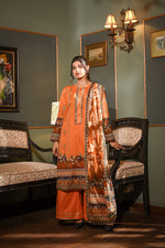 Zayna MFDS-J4-ZA-3P-02 Slub Lawn Three Piece - MURASHE