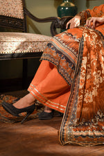 Zayna MFDS-J4-ZA-3P-02 Slub Lawn Three Piece - MURASHE