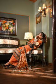 Zayna MFDS-J4-ZA-3P-02 Slub Lawn Three Piece - MURASHE