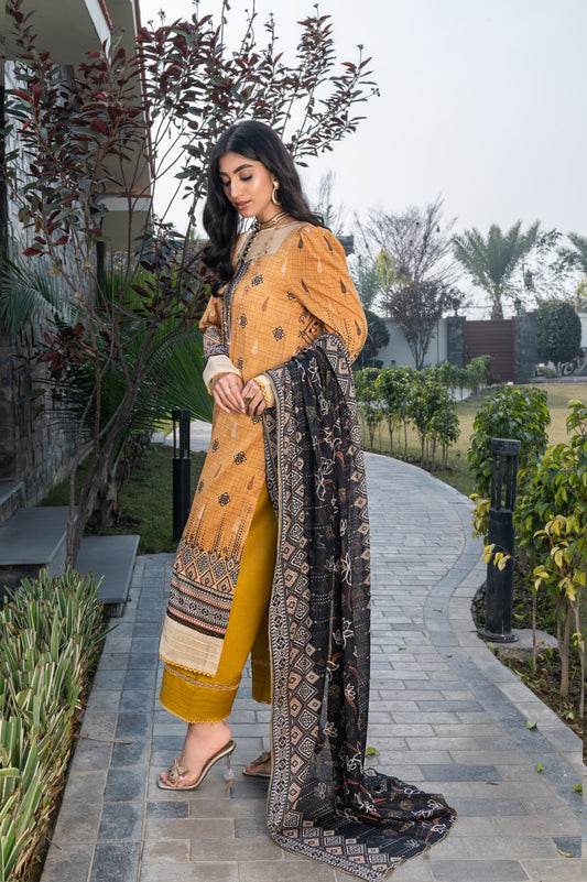Mannat MFDS-A4-MN-02 Slub Lawn Shirt & Trouser