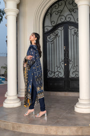 Mannat MFDS-A4-MN-08 Slub Lawn Shirt & Trouser - MURASHE