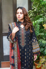Manha MFDS-B4-MA-06 Cross Slub Lawn Three Piece