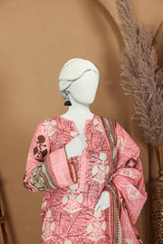 Imsha Doria Lawn 3 Piece D-03 by Murashe featuring digital printed slub lawn shirt, lawn voil dupatta and cotton trousers