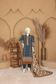 Imsha Doria Lawn 3 Piece D-05 by Murashe featuring digital printed slub lawn shirt, lawn voil dupatta and cotton trousers