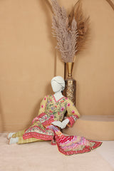 Imsha Doria Lawn 3 Piece D-06 by Murashe featuring digital printed slub lawn shirt, lawn voil dupatta and cotton trousers