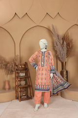 Imsha Doria Lawn 3 Piece D-12 by Murashe featuring digital printed slub lawn shirt, lawn voil dupatta and cotton trousers