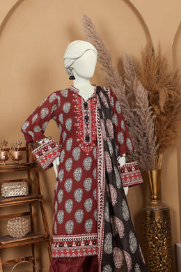 Imsha Doria Lawn 3 Piece D-12 by Murashe featuring digital printed slub lawn shirt, lawn voil dupatta and cotton trousers