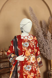 Imsha Doria Lawn 3 Piece D-12 by Murashe featuring digital printed slub lawn shirt, lawn voil dupatta and cotton trousers