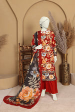 Imsha Doria Lawn 3 Piece D-12 by Murashe featuring digital printed slub lawn shirt, lawn voil dupatta and cotton trousers