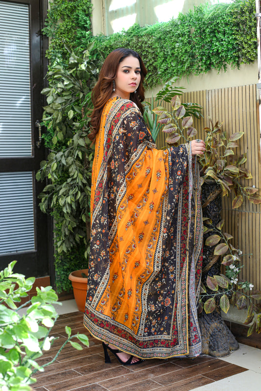 Manha MFDS-B4-MA-05 Cross Slub Lawn Three Piece