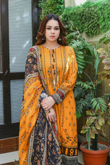 Manha MFDS-B4-MA-05 Cross Slub Lawn Three Piece