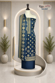 Rijja D-2007 Premium Viscose Slub Unstitched Suit