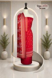Rijja D-2008 Premium Viscose Slub Unstitched Suit