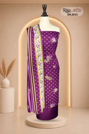 Rijja D-2013 Premium Viscose Unstitched Suit