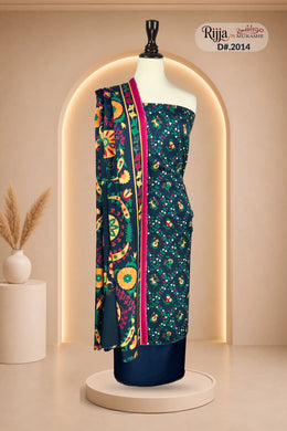 Rijja D-2014 Premium Viscose Unstitched Suit