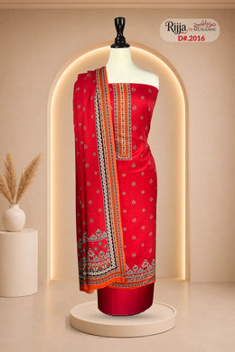 Rijja D-2016 Premium Viscose Unstitched Suit