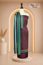 Rijja D-2019 Premium Viscose Unstitched Suit