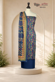 Rijja RM-253 Premium Unstitched Lawn Suit