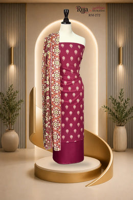 Murashe Rijja RM-272 graceful digital print lawn 3 piece unstitched suit 2026