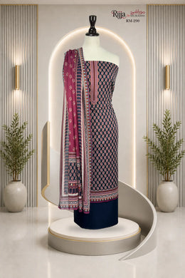 Murashe Rijja RM-290 sophisticated digital print lawn 3 piece unstitched suit 2026