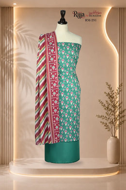 Rijja RM-291 Premium Unstitched Lawn Suit