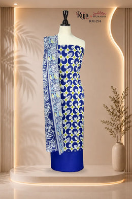 Rijja RM-294 Premium Unstitched Lawn Suit
