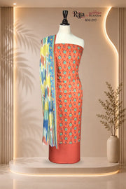Rijja RM-297 Premium Unstitched Lawn Suit