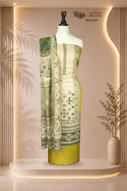 Rijja RM-298 Premium Unstitched Lawn Suit