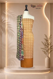 Rijja RM-299 Premium Unstitched Lawn Suit