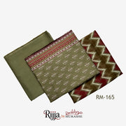 Rijja by Murashe RM#165 premium lawn 3 piece unstitched suit with printed shirt, dupatta and dyed trouser