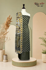 Soft breathable printed lawn outfit