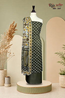 Soft breathable printed lawn outfit
