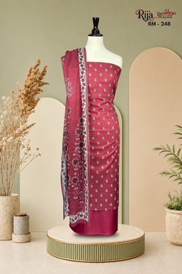 Modern women unstitched lawn suit