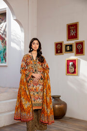 Hana MFDS-F4-HA-3P-05 Luxury Lawn Three Piece - MURASHE