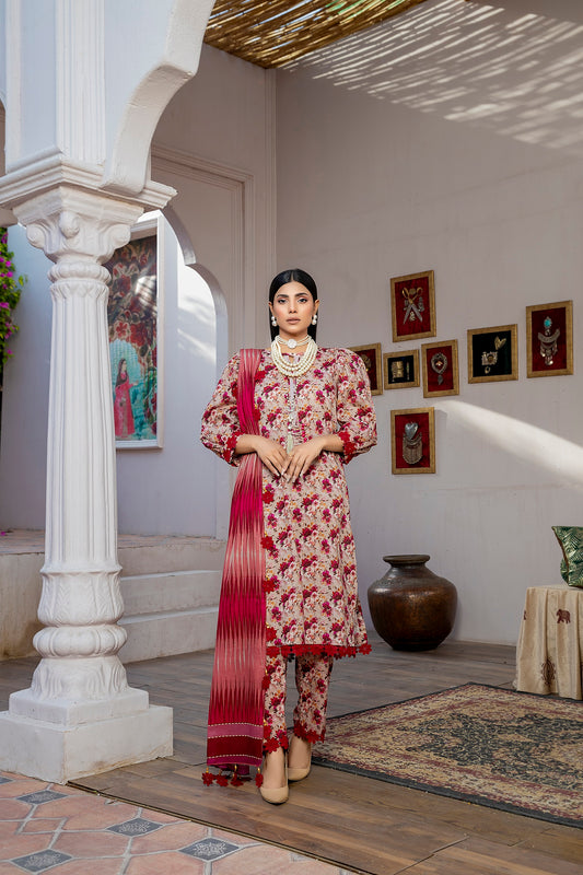 Hana MFDS-F4-HA-3P-07 Luxury Lawn Three Piece