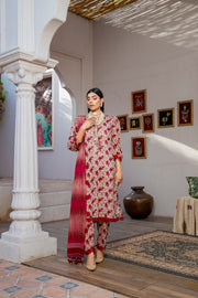 Hana MFDS-F4-HA-3P-07 Luxury Lawn Three Piece - MURASHE