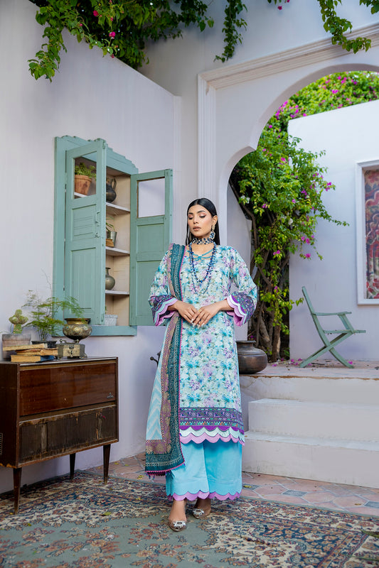 Hana MFDS-F4-HA-3P-01 Luxury Lawn Three Piece