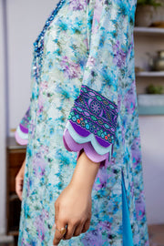 Hana MFDS-F4-HA-3P-01 Luxury Lawn Three Piece - MURASHE