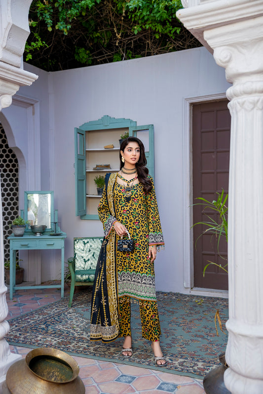 Hana MFDS-F4-HA-3P-08 Luxury Lawn Three Piece
