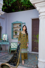 Hana MFDS-F4-HA-3P-08 Luxury Lawn Three Piece