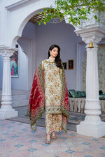 Hana MFDS-F4-HA-3P-02 Luxury Lawn Three Piece - MURASHE