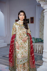 Hana MFDS-F4-HA-3P-02 Luxury Lawn Three Piece