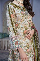Hana MFDS-F4-HA-3P-02 Luxury Lawn Three Piece