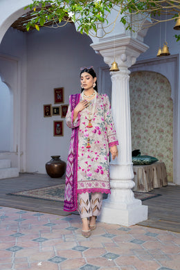 Hana MFDS-F4-HA-3P-09 Luxury Lawn Three Piece - MURASHE