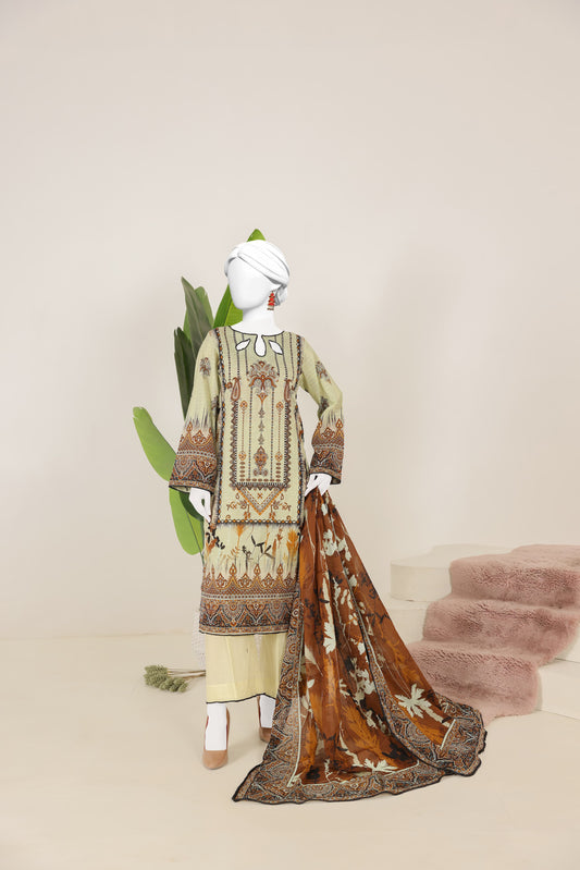 Virsa Doria Lawn 3 Piece Unstitched Suit by Murashe