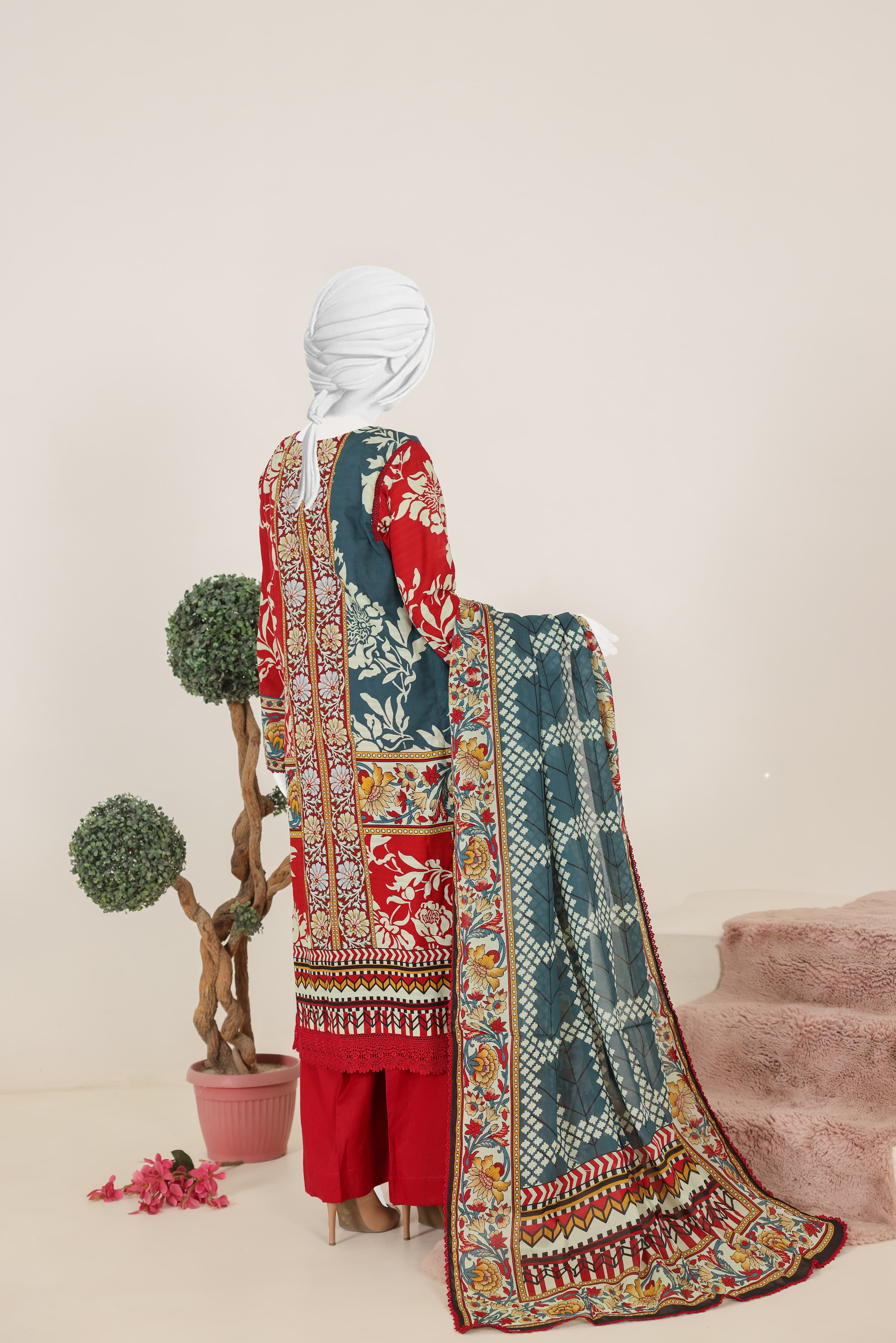 Virsa Doria Lawn 3 Piece Unstitched Suit by Murashe